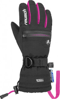 Перчатки горнолыжные Reusch Luis R-Tex XT Junior black/pink glo