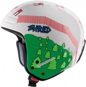 Шлем Shred Basher Ultimate Mr GS white/green 