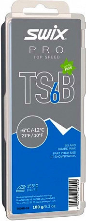 Парафин Swix TS6 black -6°C/-12°C 180 гр (TS06B-18)