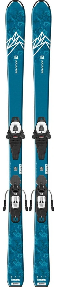 Горные лыжи Salomon E QST MAX Jr M (130) + крепления C5 GW (2022) 