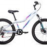 Велосипед Forward Iris 24 2.0 disc белый/розовый (2021) - Велосипед Forward Iris 24 2.0 disc белый/розовый (2021)
