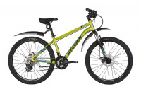 Велосипед STINGER ELEMENT 24" зелёный, рама 12" (2022)