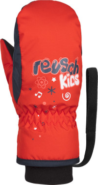Варежки Reusch Kids fire red/dress blue/white