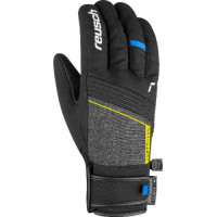 Перчатки Reusch Luca R-Tex Xt Black Melange/Safety Yellow/Brilliant Blue