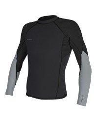 Гидромайка неопрен мужская длинный рукав O'Neill HYPERFREAK 1.5MM L/S TOP MIDNIGHTOIL/COOLGREY