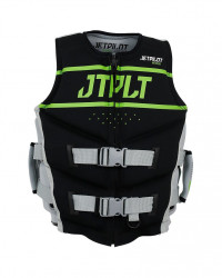 Спасательный жилет для гидроцикла неопрен мужской Jetpilot Matrix Race PWC Neo Vest ISO 50N Char/Green (2020)