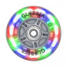 Колесо Globber 80 мм Rear Light-Up Wheel Kit прозрачное / подсветка красная/зеленая/синяя - Колесо Globber 80 мм Rear Light-Up Wheel Kit прозрачное / подсветка красная/зеленая/синяя