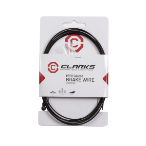 Тросик торм. CLARKS PW6026 3-372 Road PRE-LUBE с тефлоном, с ЧЕРНЫМ покрытием PTFE, 1.5х2000мм (20) 