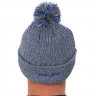 Шапка Bauer / New Era Team Marl Pom Knit heater grey/blue (1057017) - Шапка Bauer / New Era Team Marl Pom Knit heater grey/blue (1057017)