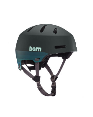 Шлем для водных видов спорта унисекс Bern Macon 2.0 H20 Matte Retro Forest Green S20 