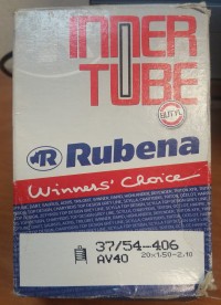 Велокамера Rubena Classic H07 20x1.50/2.10 (37/54x406) AV40