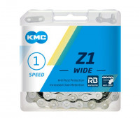 Цепь KMC Z1 WIDE RB, 1 ск., 1/2x1/8"Х112, серая