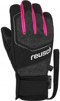 Перчатки горнолыжные Reusch Torby R-Tex XT Junior black melange/black/very berry