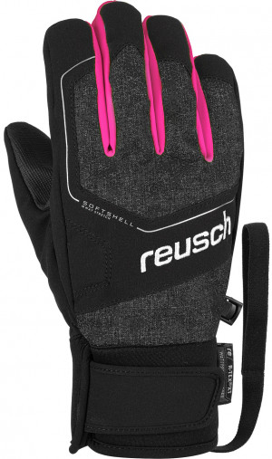 Перчатки горнолыжные Reusch Torby R-Tex XT Junior black melange/black/very berry 