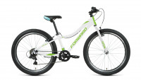 Велосипед Forward JADE 24 1.0 белый/зеленый рама 12" (2022)