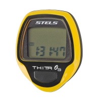 Велокомпьютер Stels Thita-3, 10 функций, желтый