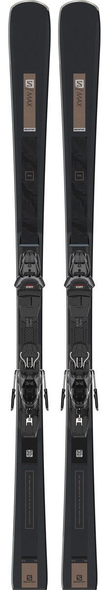 Горные лыжи Salomon S/Max W 8 + M11 GW L80 Black/Lt Bro (2022) 