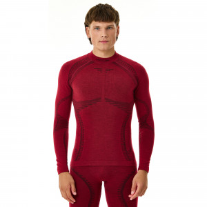 Футболка мужская с длинным рукавом Accapi Ergowool Long Sleeve Shirt burgundy/black (WA701-5499) 