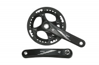 Система PROWHEEL ZEPHYR-236A, 36T*165MM, FAT, AL-6061-T6, под квадрат, CHAINLINE: 76,5, BCD: 104, черный