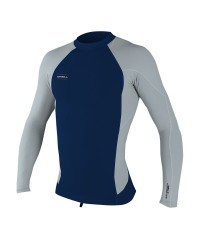 Гидромайка неопрен мужская длинный рукав O'Neill HYPERFREAK NEO/SKINS L/S TOP ABYSS/COOL GREY (2019)