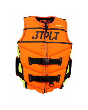 Спасательный жилет для гидроцикла неопрен мужской Jetpilot Matrix Race PWC Neo Vest ISO 50N Orange/Yellow (2020) 