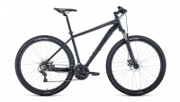Велосипед Forward APACHE 29 2.0 disc черный матовый/черный (2021)