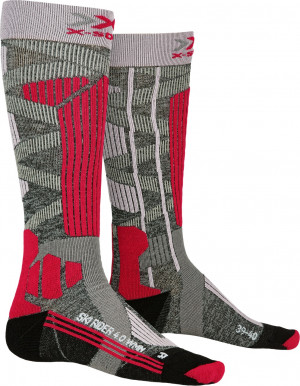 Носки X-Socks Ski Rider 4.0 Women G233 stone grey melange/pink 