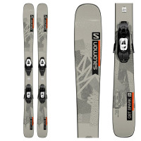 Горные лыжи Salomon L QST Spark + крепления C5 GW Gray/Orange JR (2022)