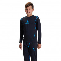 Футболка компрессионная Bauer Basics Base Layer LS Top S22 YTH black (1060059)