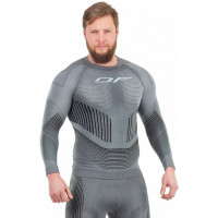 Термофутболка Dragonfly DF 3DThermo grey с длинным рукавом