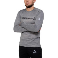 Футболка Fischer Logo Long серый меланж