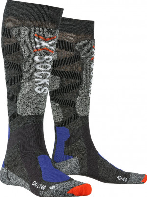 Носки X-Socks Ski LT 4.0 anthracite melange/stone grey melange 