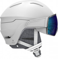 Шлем Salomon Mirage white/white/solar blue (2021)