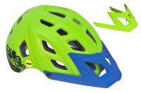 Шлем RAZOR MIPS Lime Green, S/M, 23 отверстия, платформа для камеры, дополнительный козырёк, система защиты головы MIPS
