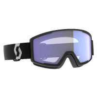 Маска Scott Factor Pro Goggle mineral black/white/illuminator blue chrome