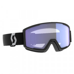 Маска Scott Factor Pro Goggle mineral black/white/illuminator blue chrome 