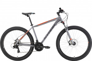 Велосипед Stark Hunter 27.2+ HD серый/оранжевый рама 18&quot; (2022) 