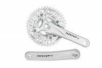 Система PROWHEEL ZEPHYR-600*175 mm, (42/32/24) AL-6061-T6, CHAINLINE: 50, BCD: 104/64, под квадрат, серебр.