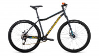 Велосипед Forward SPORTING 29 X черный/золотой (2021) 