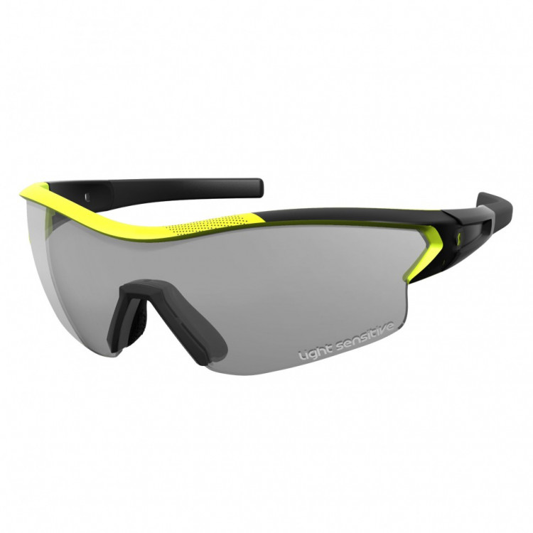 SCOTT Leap LS black matt neon yellow grey light sensitive clear HC5