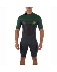 Гидрокостюм мужской короткий Jetpilot THE CAUSE S/S 2mm Springsuit Char/Green (2018)