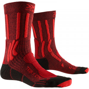 Носки X-Socks Trek X Ctn Dark Ruby/Fire Red 