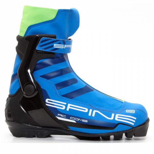 Лыжные ботинки Spine SNS Concept Skate (496) (синий/черный/салатовый)(2022) купить со скидкой в интернет-магазине HC5