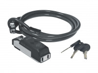 Замок тросовый KLS LION ALARM, 1500мм, с сигнализацией, зарядка от USB