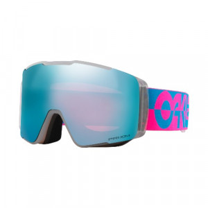 Горнолыжная маска Oakley Line Miner Pro L / prizm snow sapphire iridium Lenses / blue pink Strap 