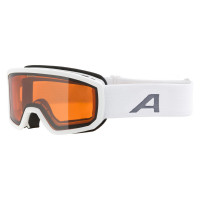 Маска Alpina Scarabeo Junior white matt/orange S2 размер S Маска Alpina Scarabeo Junior white matt/orange S2 размер S