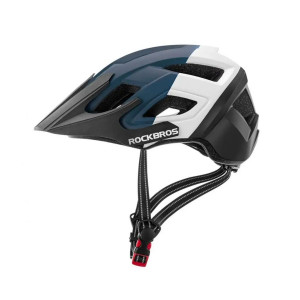 Велошлем Rockbros Lambot RB_TS-39-BW, трейловый, черно-бело-синий, размер M/L 