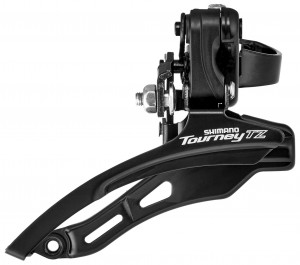 Переключатель передний Shimano TZ500, верхн. тяга, 31.8, 42T, инд. уп. 