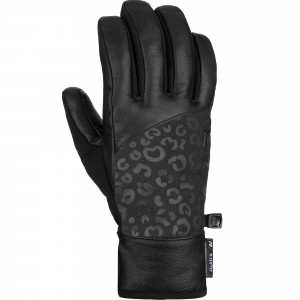 Перчатки Reusch Beatrix R-TEX XT Black/Black Leopard Перчатки Reusch Beatrix R-TEX XT Black/Black Leopard