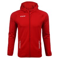 Толстовка CCM Full Zip Hood Sr Red